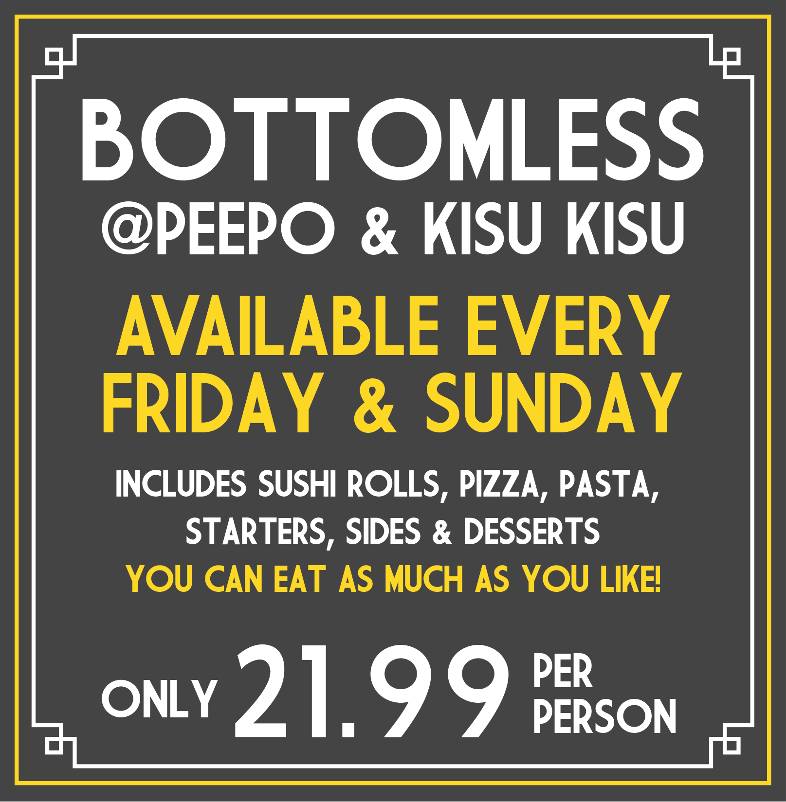 Bottomless @ Peepo & Kisu Kisu